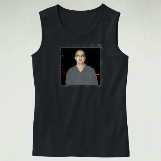 Britney Spears Shaved Head Graphic Tank Top Design