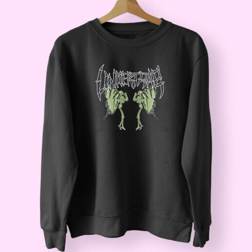 Butterfly Skeleton Graphic Sweatshirt Design