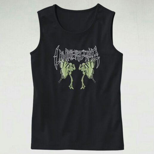 Butterfly Skeleton Graphic Tank Top Design