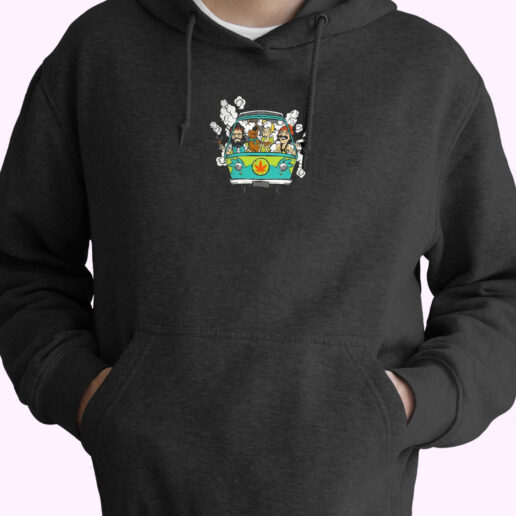 Cheech And Chong With Scooby Doo Smoke Hoodie Design