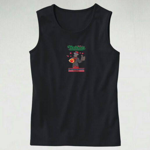 Chestnut Nathans Hot Dog Eating Contest Tank Top Design