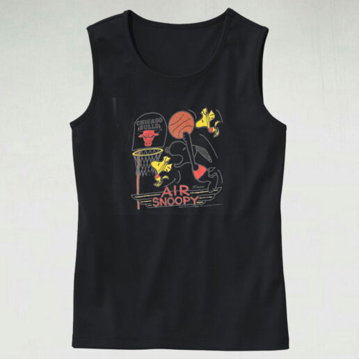 Chicago Bull Air Snoopy Graphic Tank Top Design