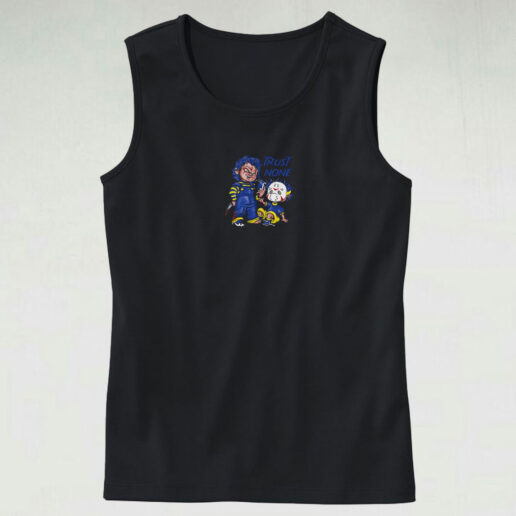 Chucky Trust No One Horror Tank Top Design