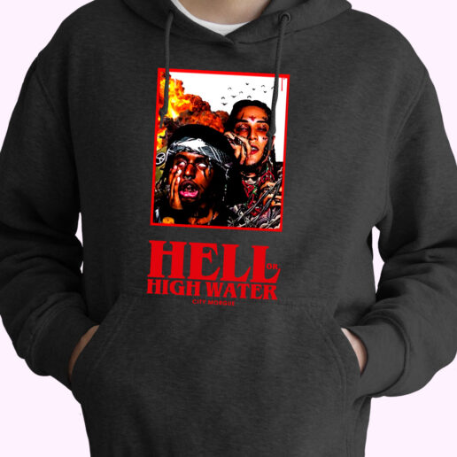 City Morgue Hell Or High Water Essential Hoodie