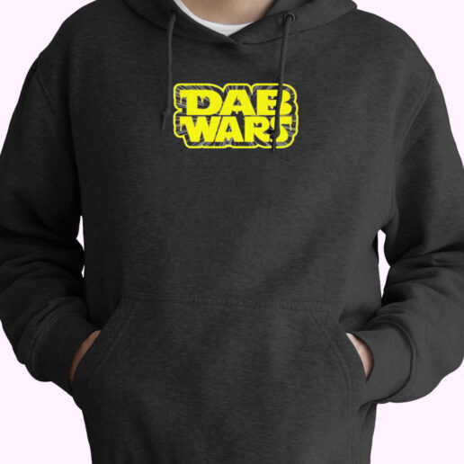 Dab Wars Gold Logo Cannabis Hoodie Design