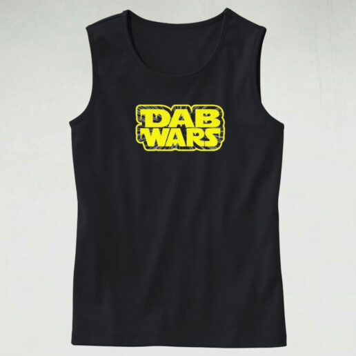 Dab Wars Gold Logo Cannabis Tank Top Design