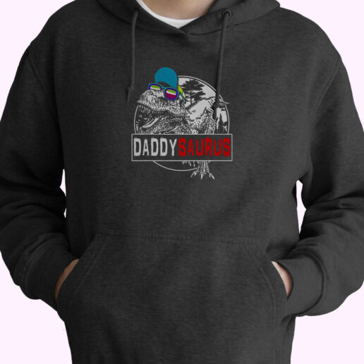 Daddysaurus Dinosaur T Rex Hoodie Design