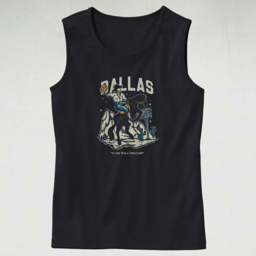 Dallas Basketball Graphic Bootleg Tank Top Design