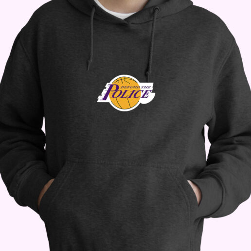 Defund The Police La Lakers Parody Hoodie Design