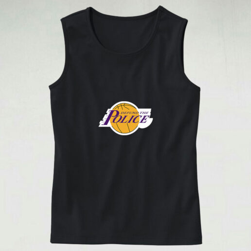 Defund The Police La Lakers Parody Tank Top Design