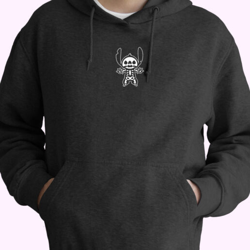 Disney Stitch Halloween Skeleton Hoodie Design