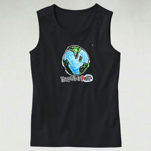 Earth The World Is Our Tank Top Design