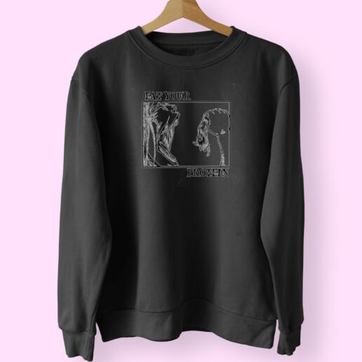 Eat Your Protein Attack On Titan Anime Gym Sweatshirt Design