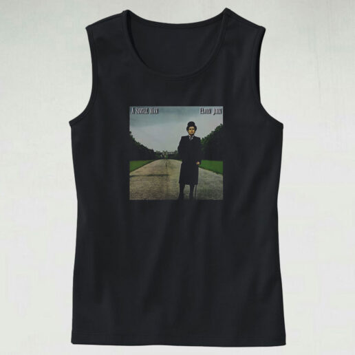 Elton John A Single Man Album Cover Tank Top Design