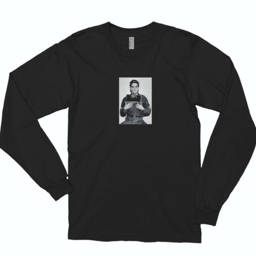 Elvis Presley Mug Shot Rock N Roll Long Sleeve Shirt Classic Style