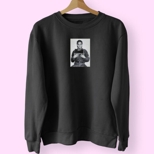 Elvis Presley Mug Shot Rock N Roll Sweatshirt Design