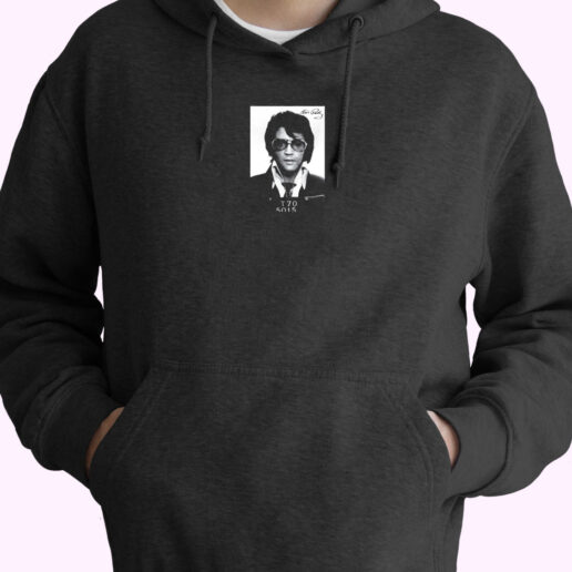 Elvis Presley Mugshot Graphic Hoodie Design