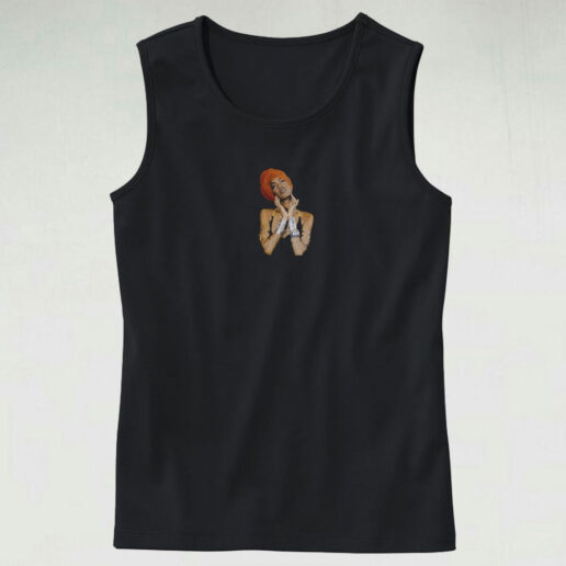 Erykah Badu Head Wrap Graphic Tank Top Design