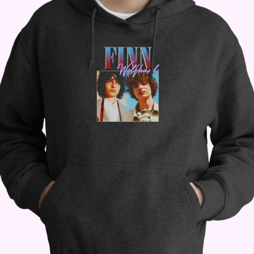 Finn Wolfhard Vintage Black Rapp Hoodie Design