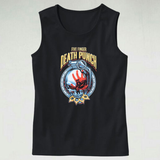 Five Finger Death Punch Skull Grenade Tank Top Design