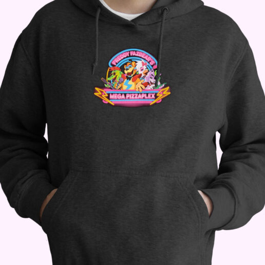 Five Nights At Freddy's Neon Sign Group Hoodie Design