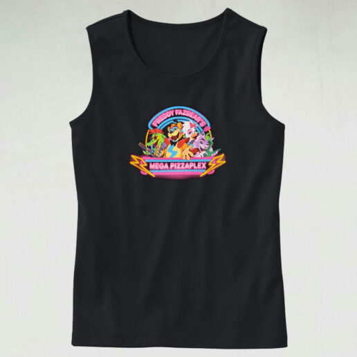 Five Nights At Freddy's Neon Sign Group Tank Top Design