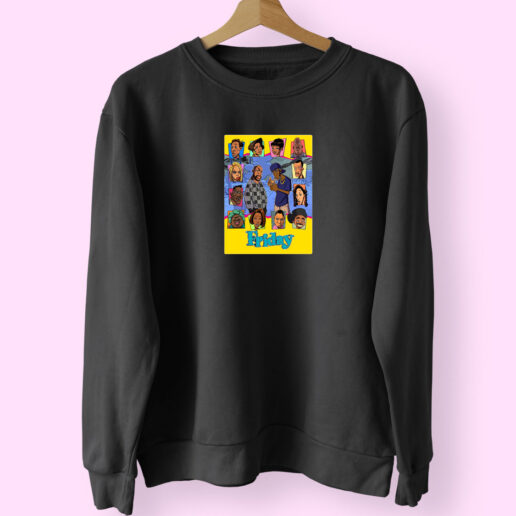 Friday Movie Funny Spoof Comedy Cartoon Sweatshirt Design