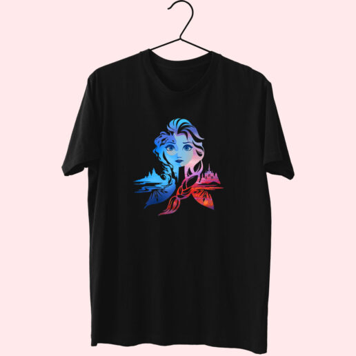 Frozen Elsa Two Tone Gradient Essentials T shirt