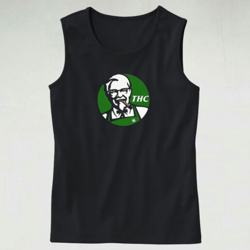 Funny Kfc Thc Smoking Weed Tank Top Design