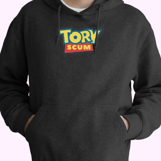 Funny Tory Scum Hoodie Design