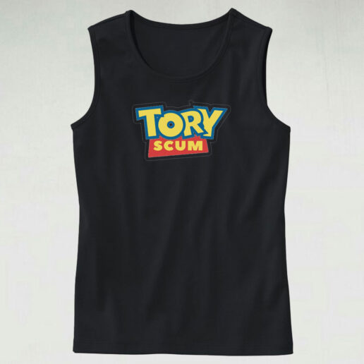 Funny Tory Scum Tank Top Design