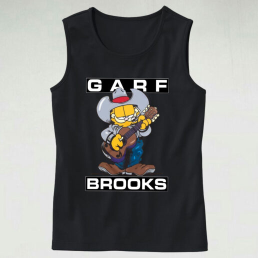 Garth Brooks X Garfield Garf Brooks Vintage Cartoon T Shirt Essential Tank Top