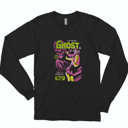 Ghost Forever Is The Wind Comic Graphic Long Sleeve Shirt Classic Style