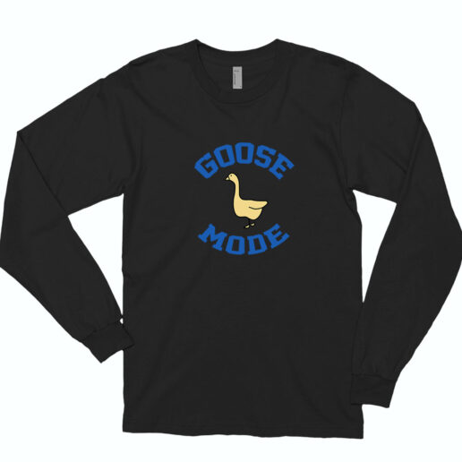 Goose Mode Duck Long Sleeve Shirt Classic Style