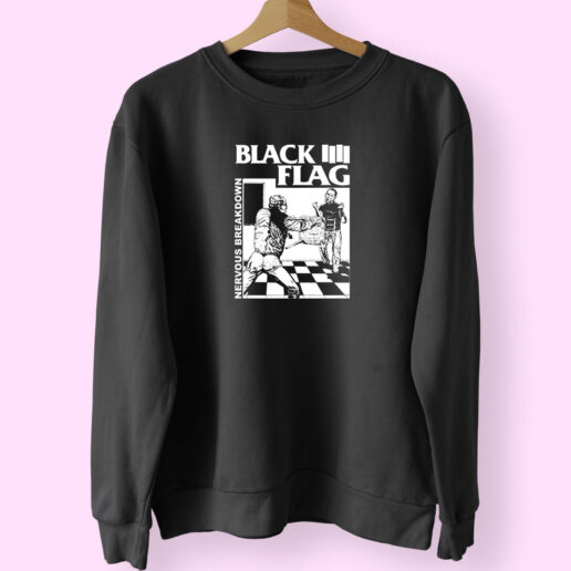 Graphic Black Flag Nervous Breakdown Sweatshirt Design