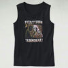 Graphic Boss Dog Everything Black Wash Tank Top Design