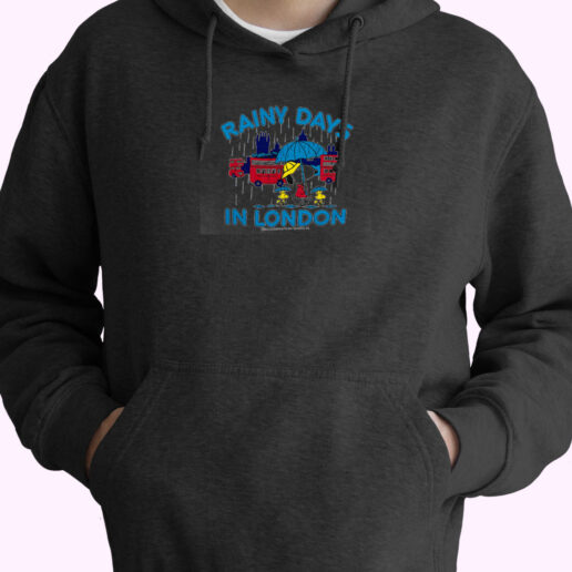 Graphic Snoopy Rainy Days In London Hoodie Design