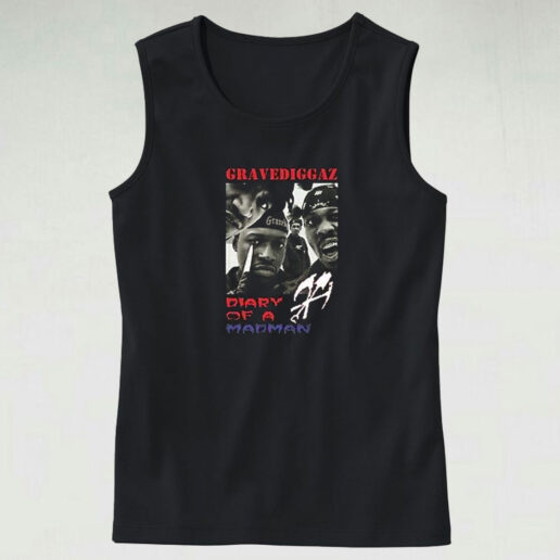 Gravediggaz Diary Of A Madman Hip Hop Rapper Group Tank Top Design