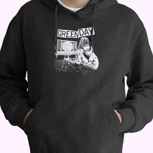 Green Day Tv Wasteland Graphic Hoodie Design