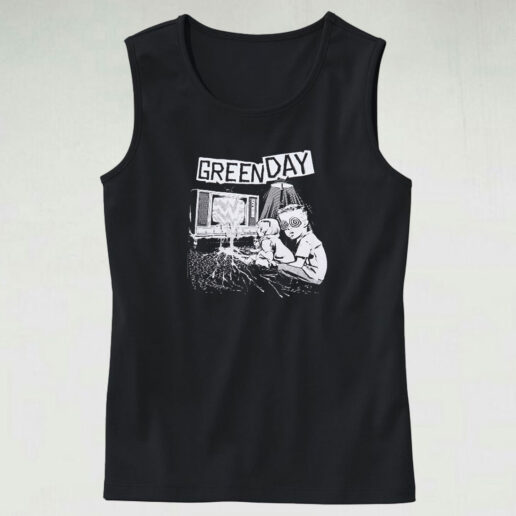 Green Day Tv Wasteland Graphic Tank Top Design