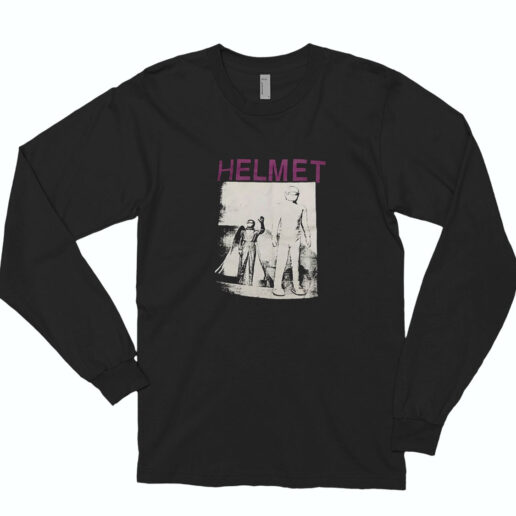 Helmet Band Concert Tour Amrep Vintage Long Sleeve Shirt Classic Style