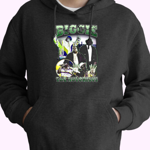 Hoodie Biggie Smalls Vintage Rap Style 90s Style