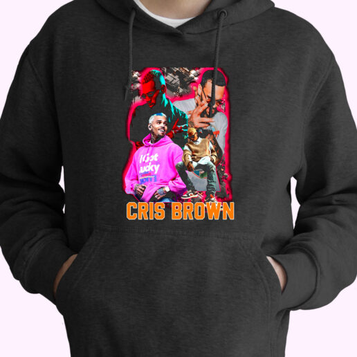 Hoodie Chris Brown Vintage Rap 90s Style