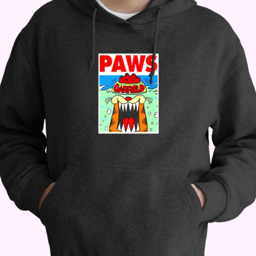 Hoodie Garfield Paws Jaws 90s Style