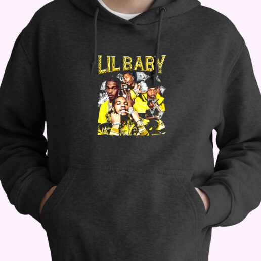 Hoodie Lil Baby Hip Hop Rich 90s Style