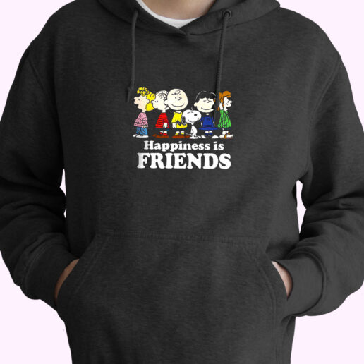 Hoodie Peanuts Happiness Is Friends 90s Style