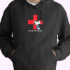 Hoodie Red Cross Snoopy Shirt Be Cool Give Blood 90s Style