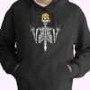 Hoodie Rocker Skeleton Cap 90s Style