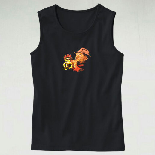 Horror Movie Freddy Krueger Tank Top Design