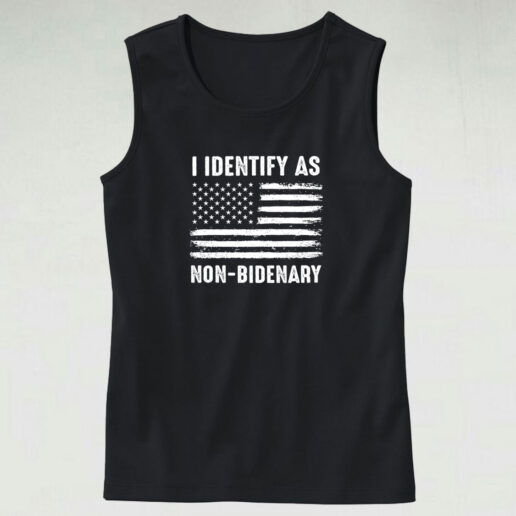 I Identify As Non Bidenary Tank Top Design